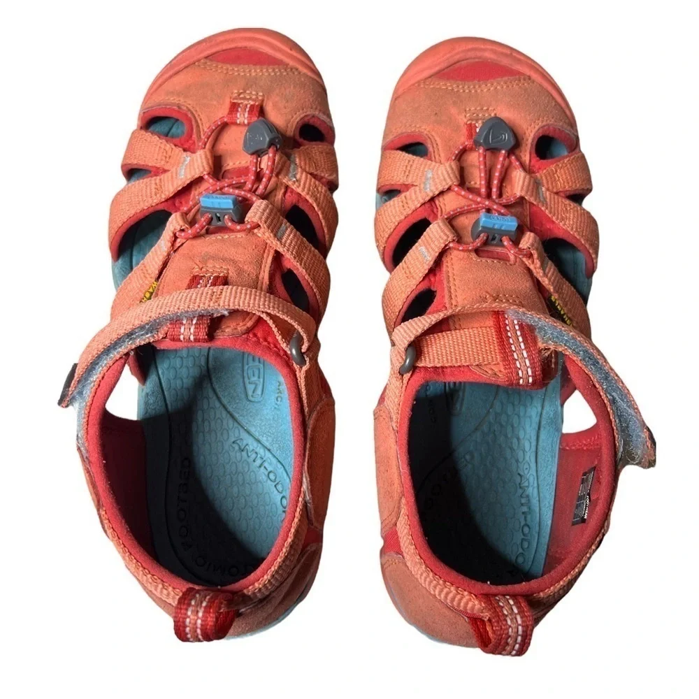 Keen - Seacamp II CNX Orange Blue Sport Sandals Size 5